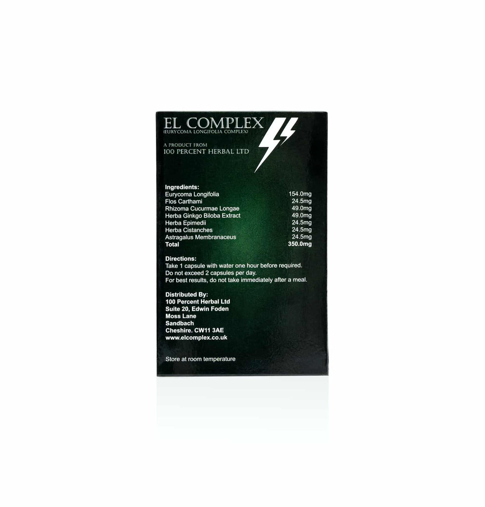El Complex packaging ingredients and instructions