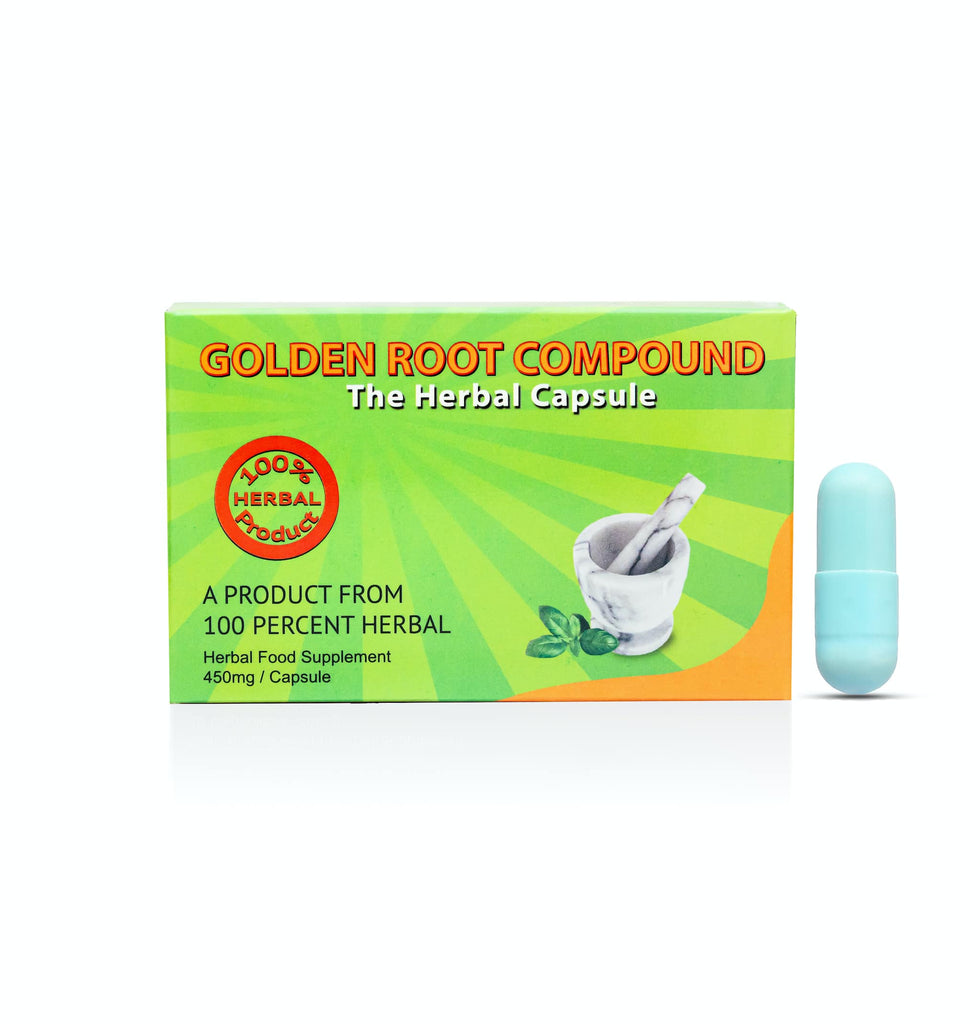 Golden Root Compound herbal capsule packaging